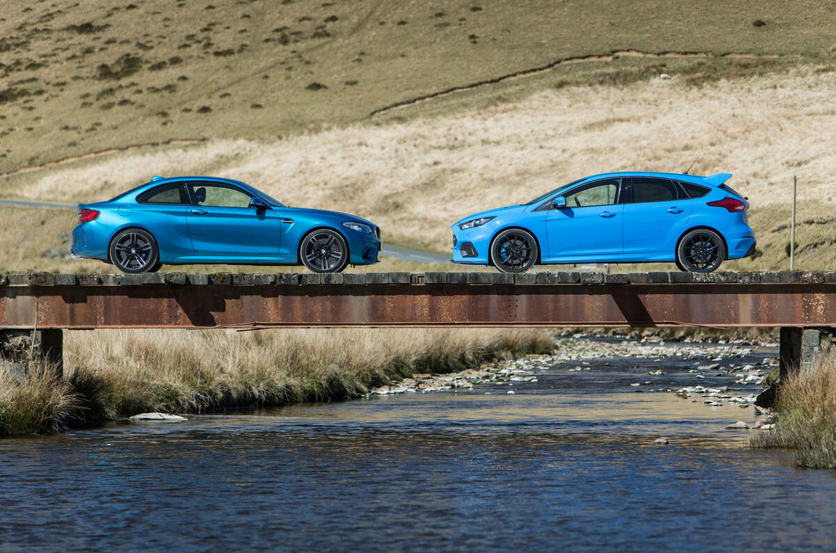 BMW M2 versus Ford Focus RS