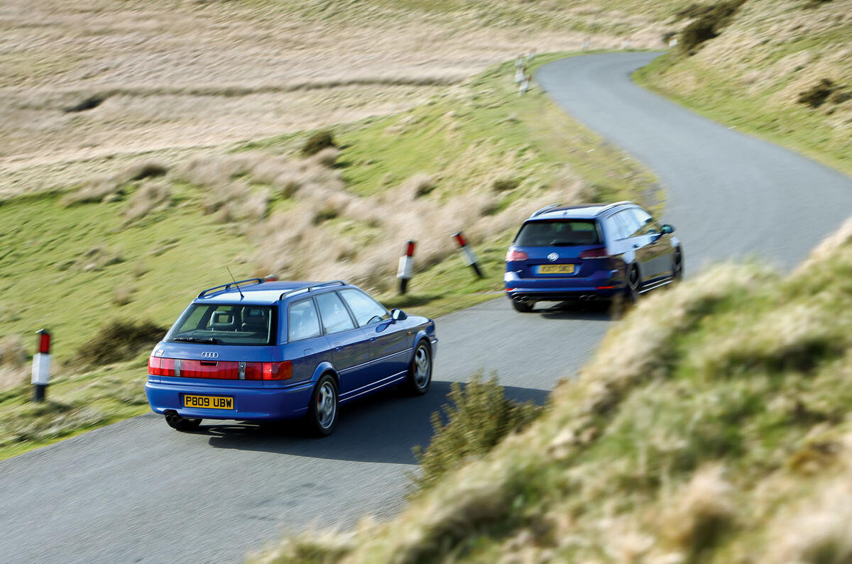Audi RS2 Avant vs Volkswagen Golf R Estate - comparison