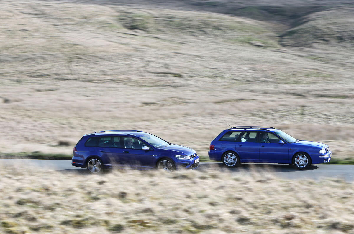 Audi RS2 Avant vs Volkswagen Golf R Estate - comparison