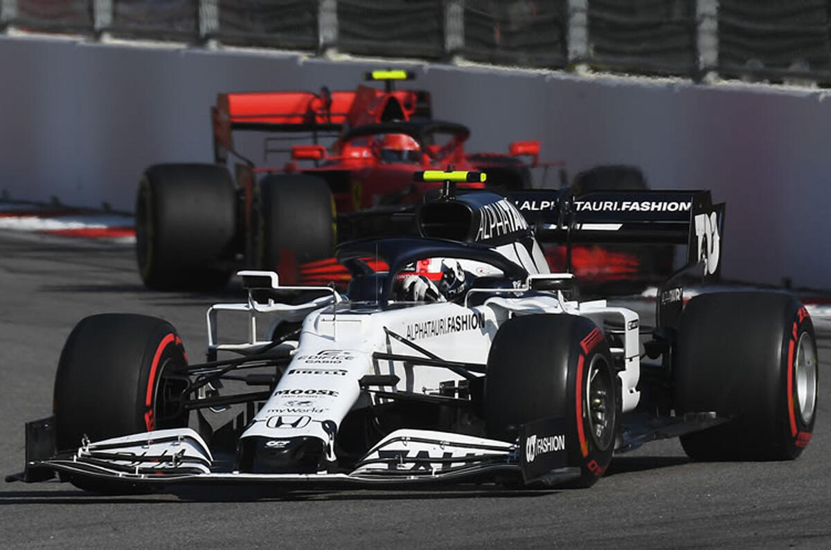 Pierre Gasly races for Alpha Tauri at Sochi, 2020 Pierre Gasly races for Alpha Tauri at Sochi, 2020