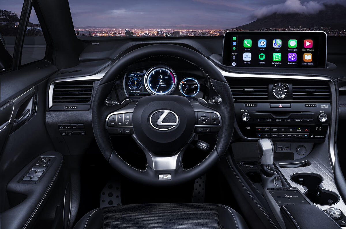 Lexus RX450HL press shots - steering wheel