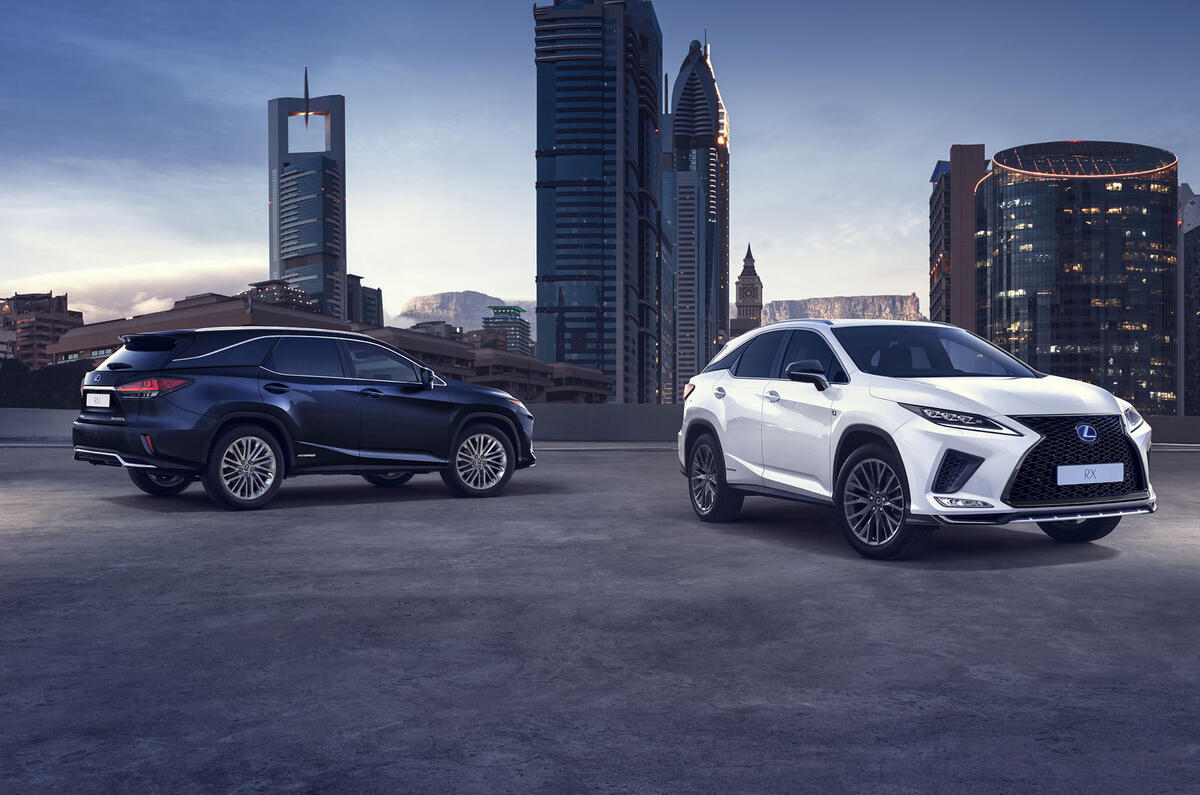 Lexus RX450HL press shots - front and rear