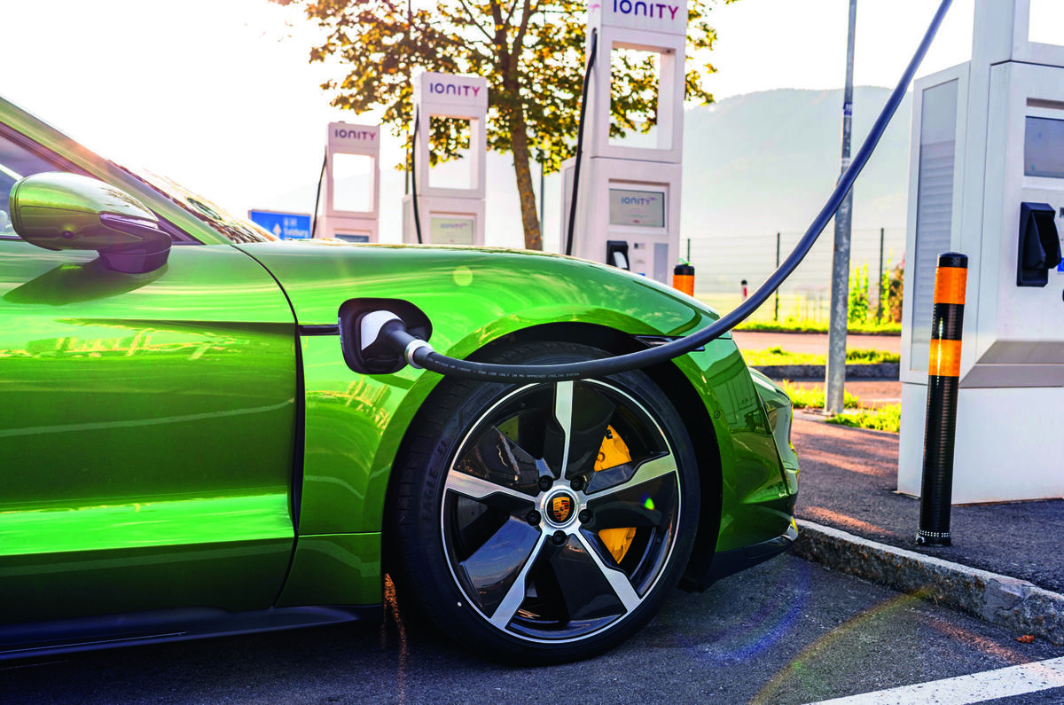Porsche Taycan charging
