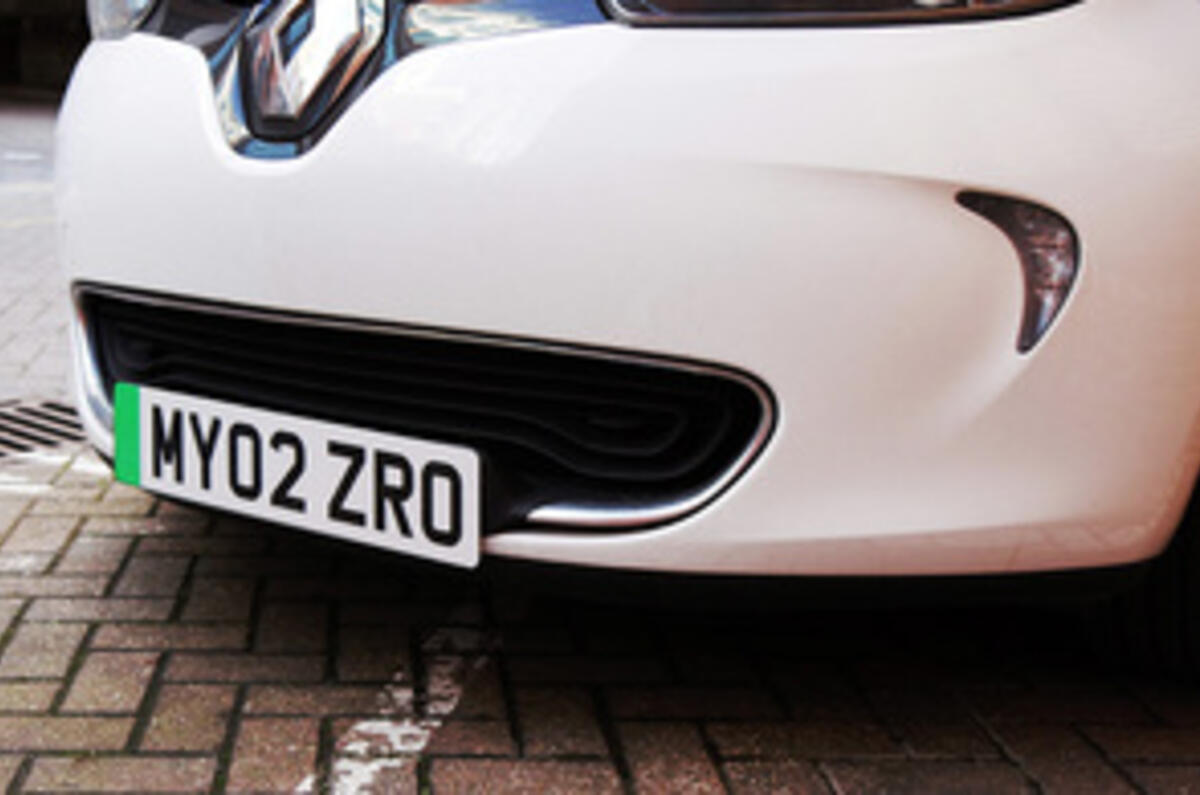 Green numberplate