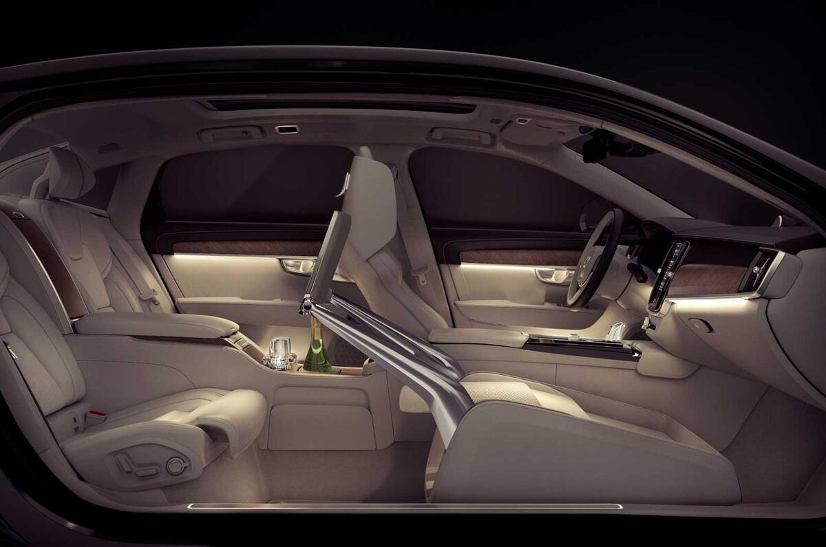 Volvo S90 Excellence revealed as a new three-seater saloon for China