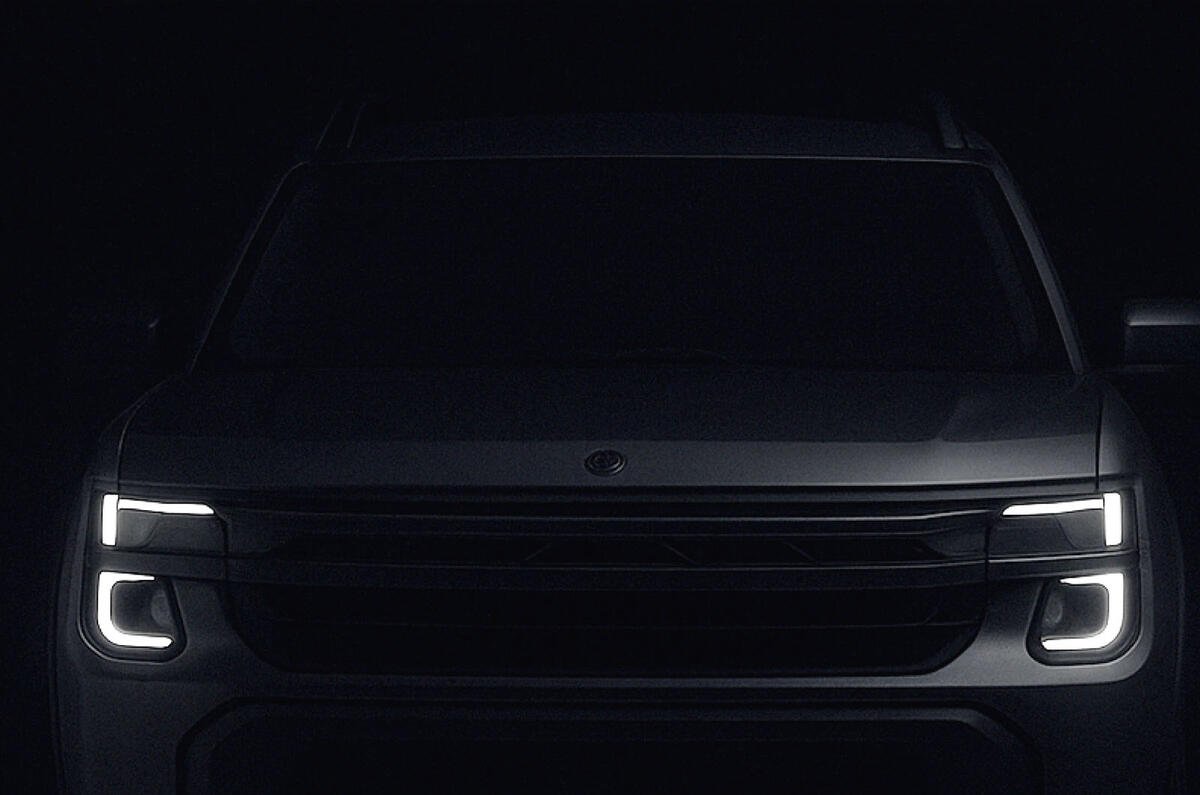 Avance frontal del Santana Pick Up 2025