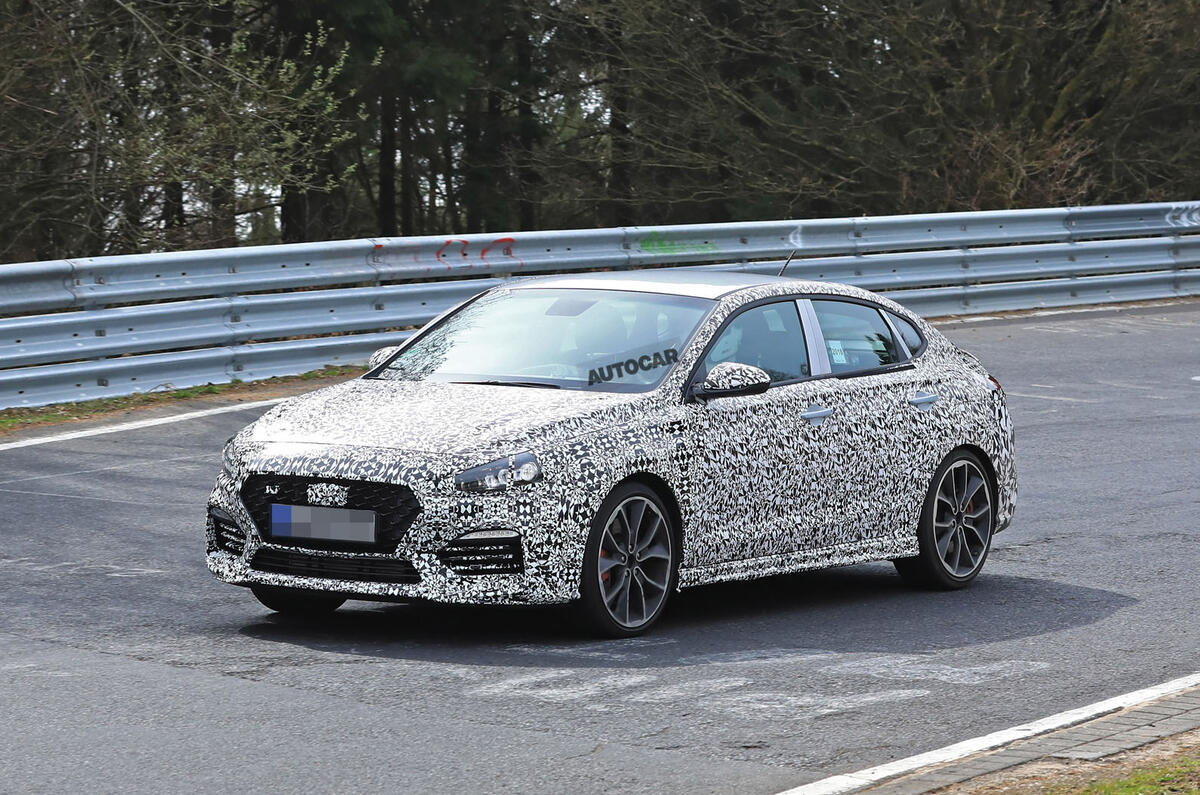 Hyundai i30 Fastback N: new pictures of 2019 model at 'Ring