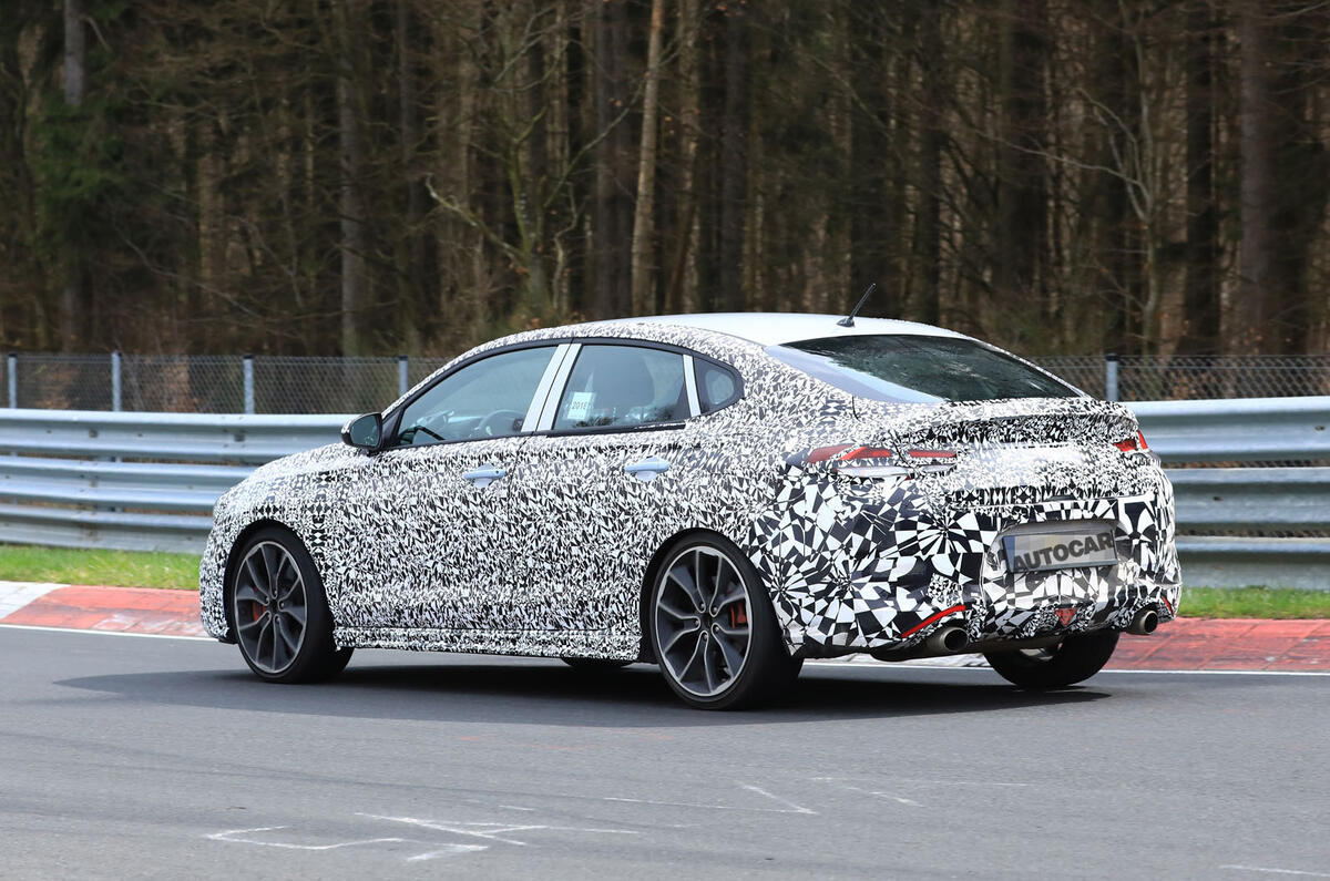Hyundai i30 Fastback N: new pictures of 2019 model at 'Ring