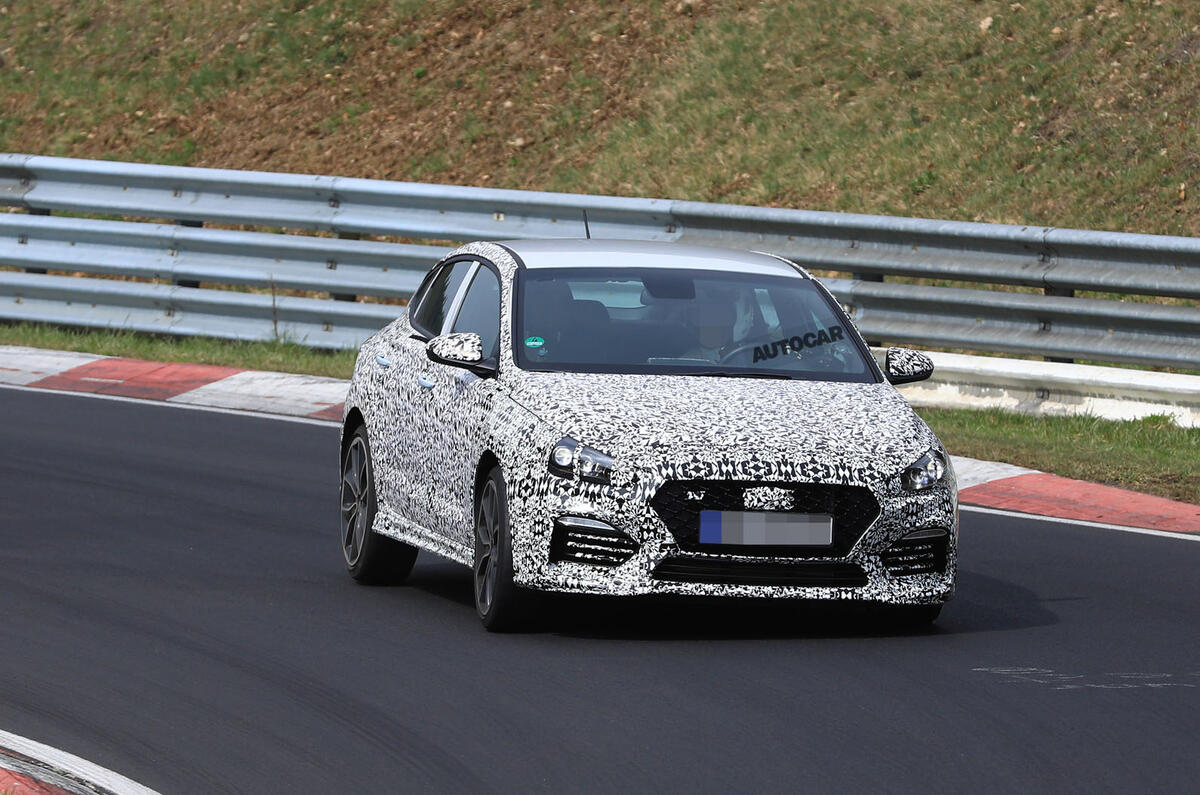 Hyundai i30 Fastback N: new pictures of 2019 model at 'Ring