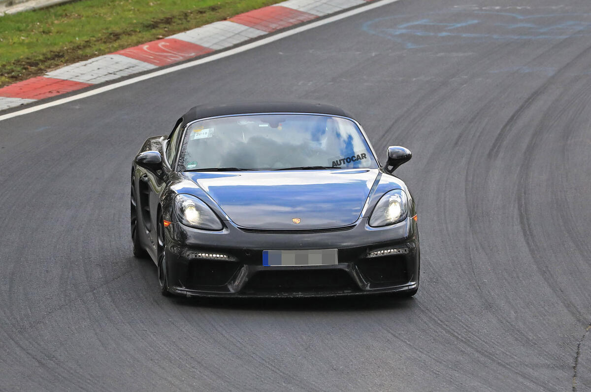 Porsche 718 Boxster Spyder: 911 GT3 flat six to power lighter varaint
