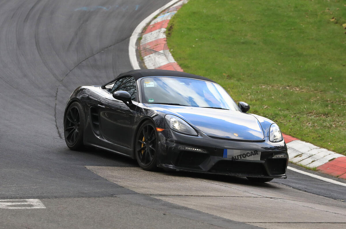 Porsche 718 Boxster Spyder: 911 GT3 flat six to power lighter varaint
