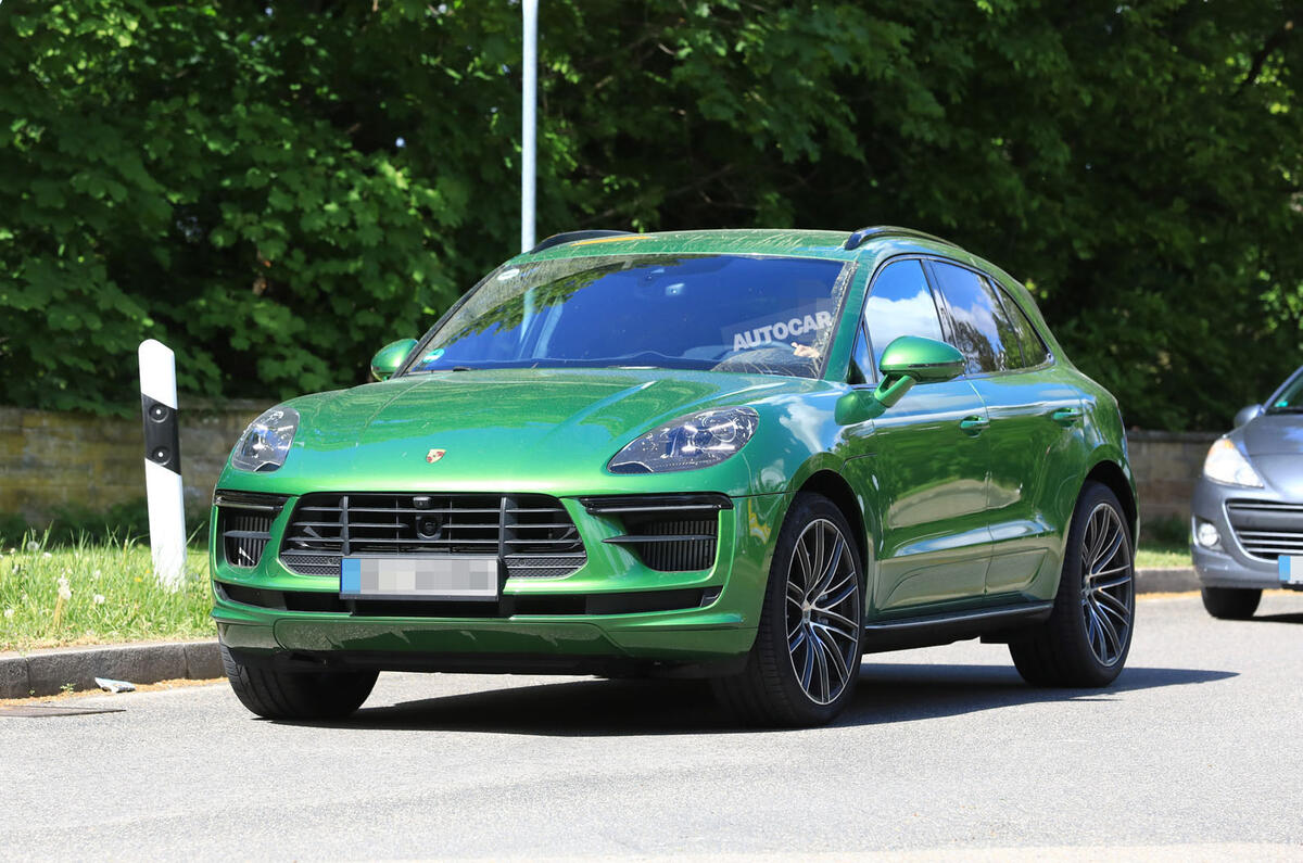 2018 Porsche Macan facelift: latest pictures show new front-end features