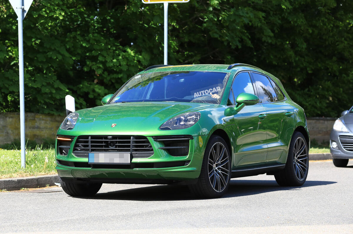 2018 Porsche Macan facelift: latest pictures show new front-end features