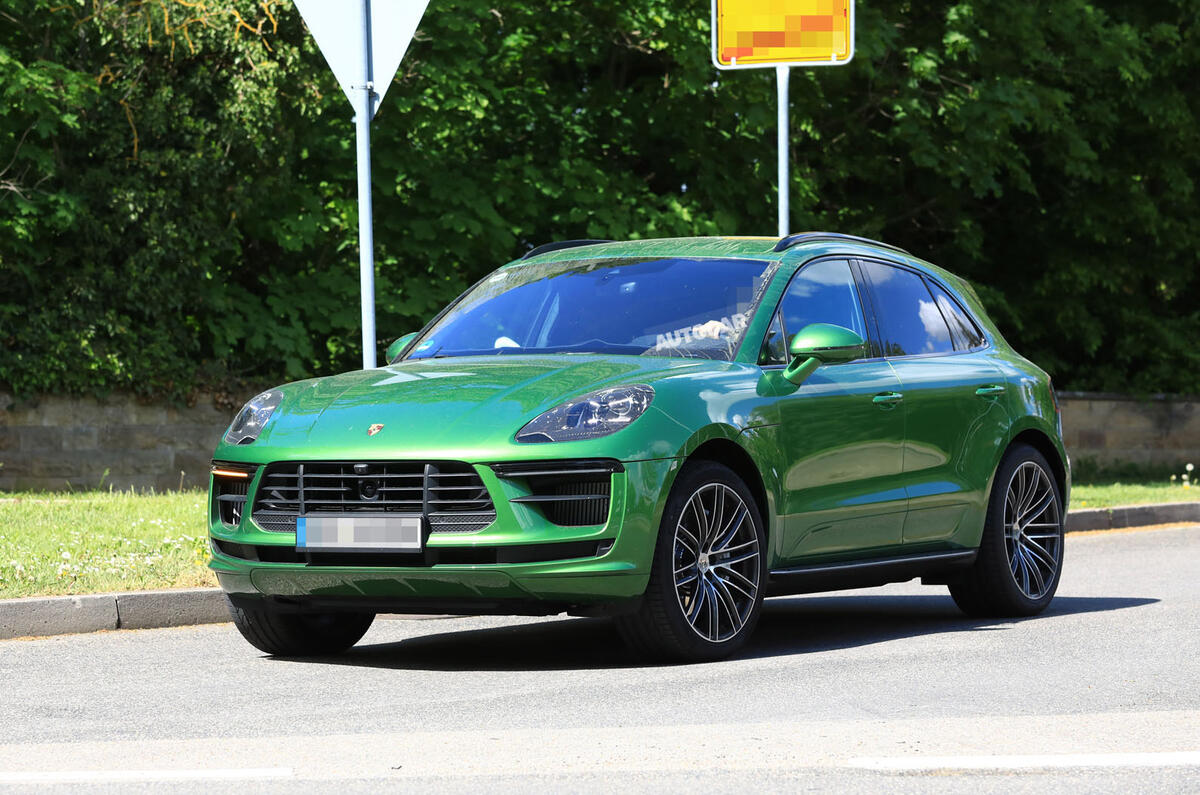 2018 Porsche Macan facelift: latest pictures show new front-end features