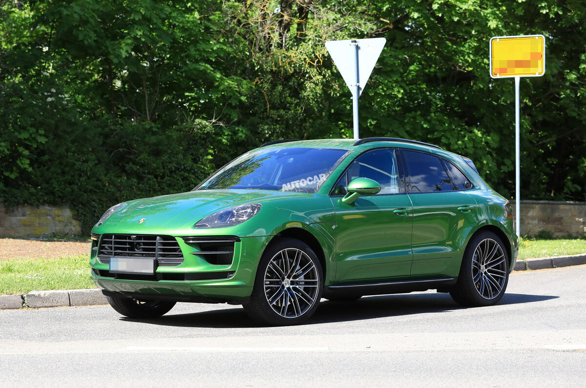 2018 Porsche Macan facelift: latest pictures show new front-end features