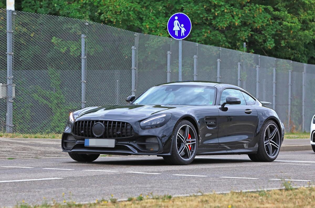 2019 Mercedes AMG GT spies front side