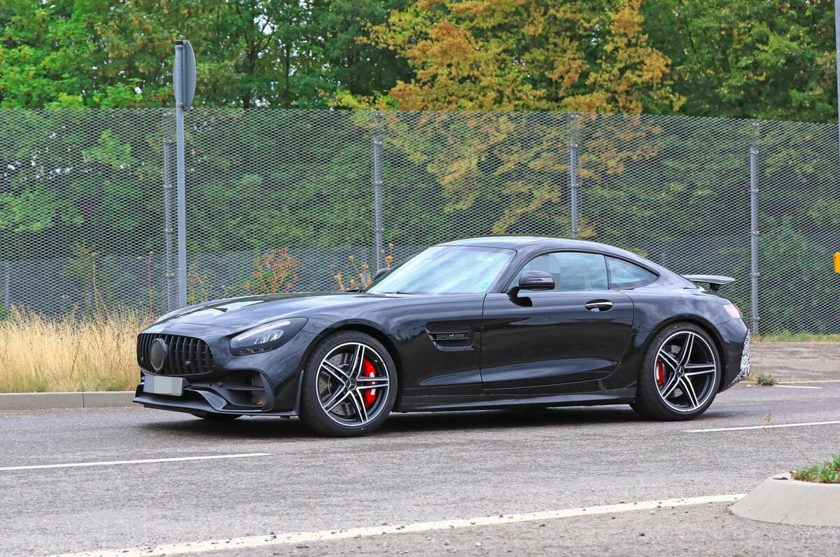 2019 Mercedes AMG GT spies side front