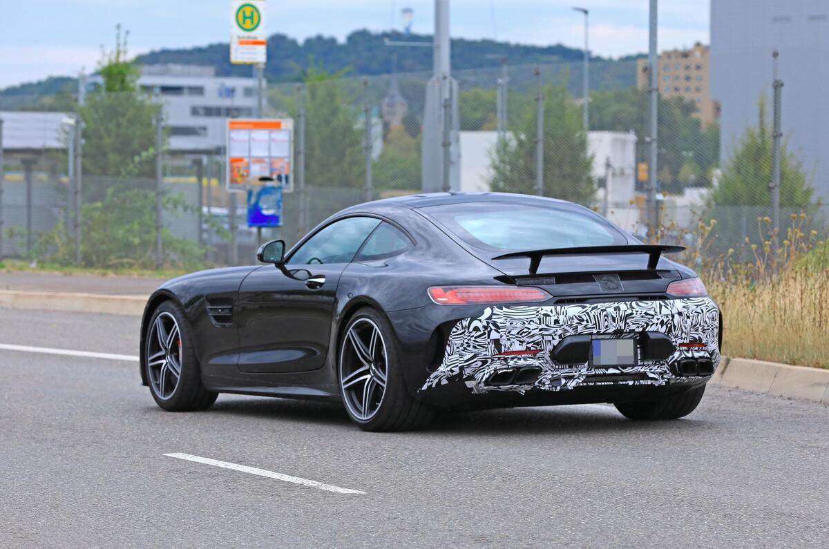 2019 Mercedes AMG GT spies rear side