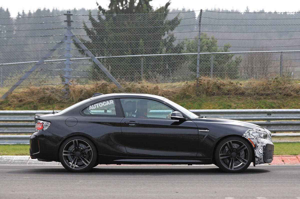 Facelifted BMW M2 testing