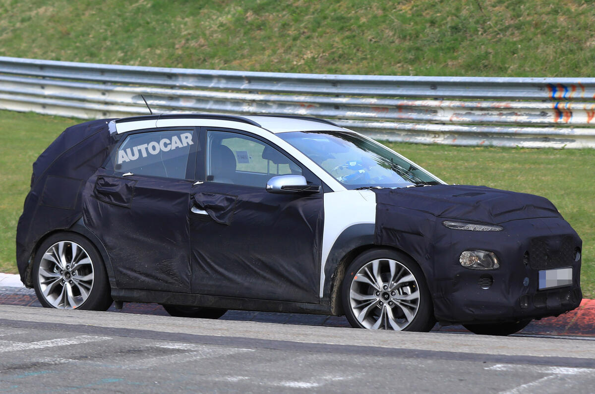 Hyundai Kona spotted Nurburgring testing