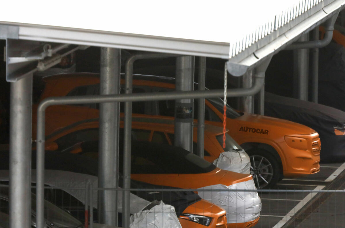 2019 Mercedes GLB: 'road-biased' G-Class sibling caught under wraps