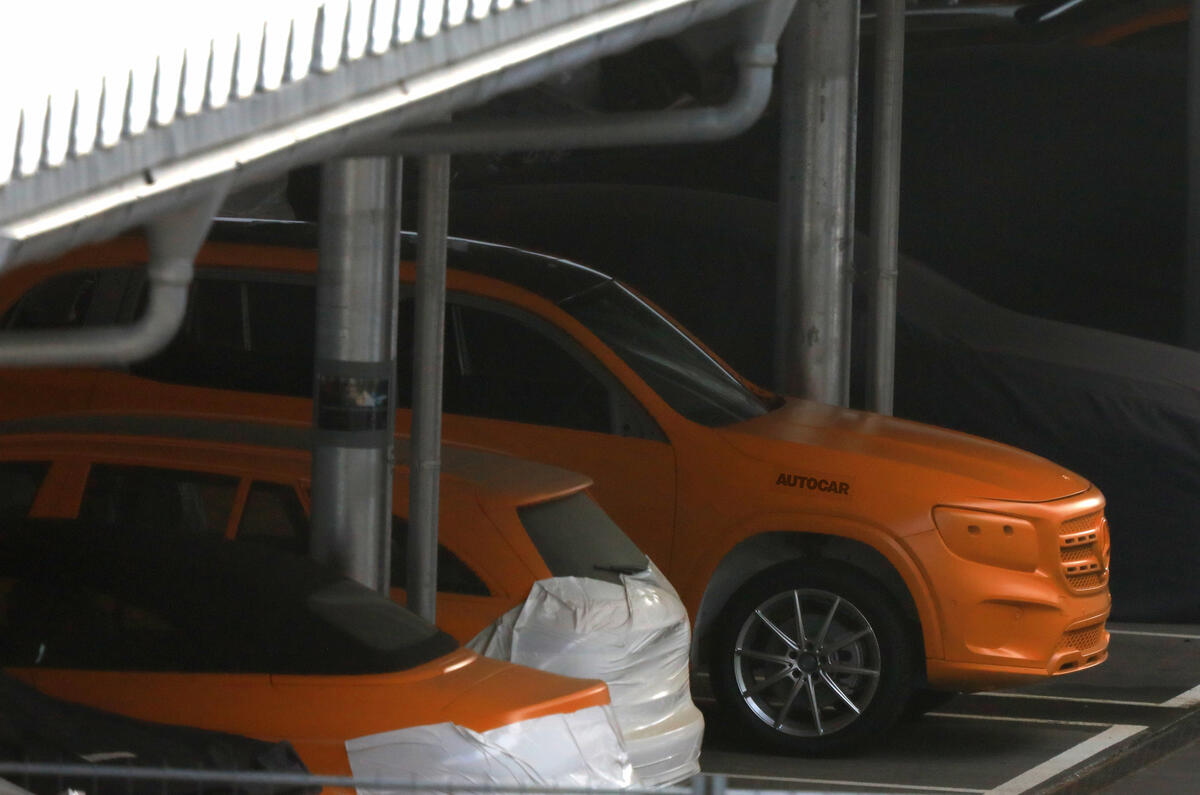 2019 Mercedes GLB: 'road-biased' G-Class sibling caught under wraps