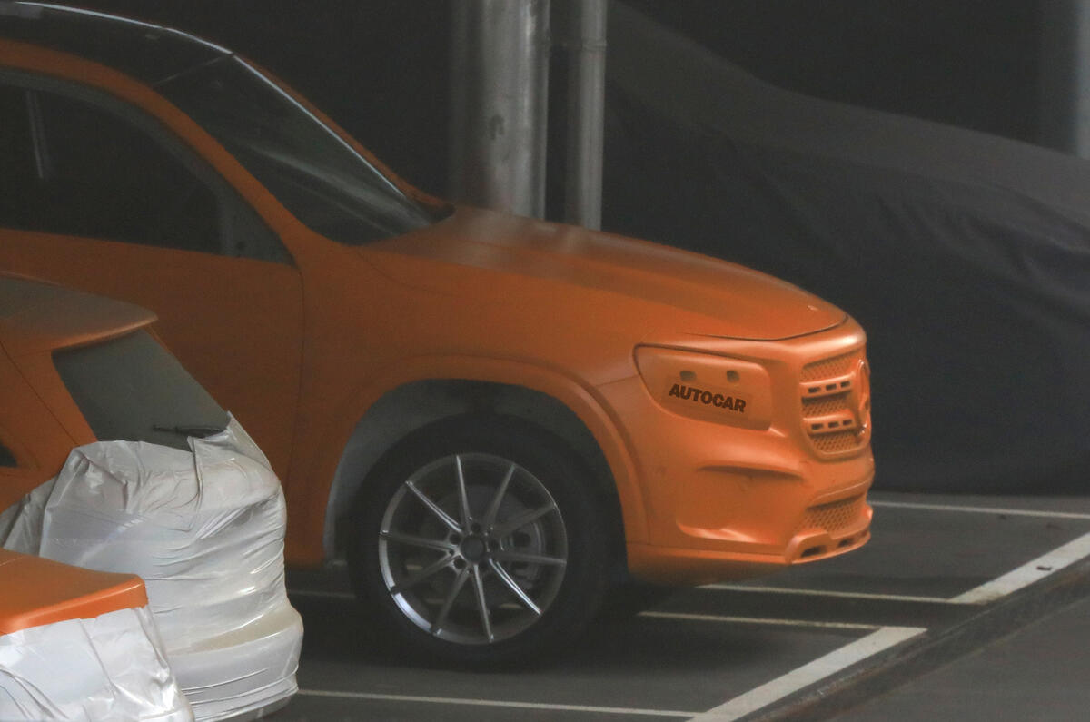 2019 Mercedes GLB: 'road-biased' G-Class sibling caught under wraps