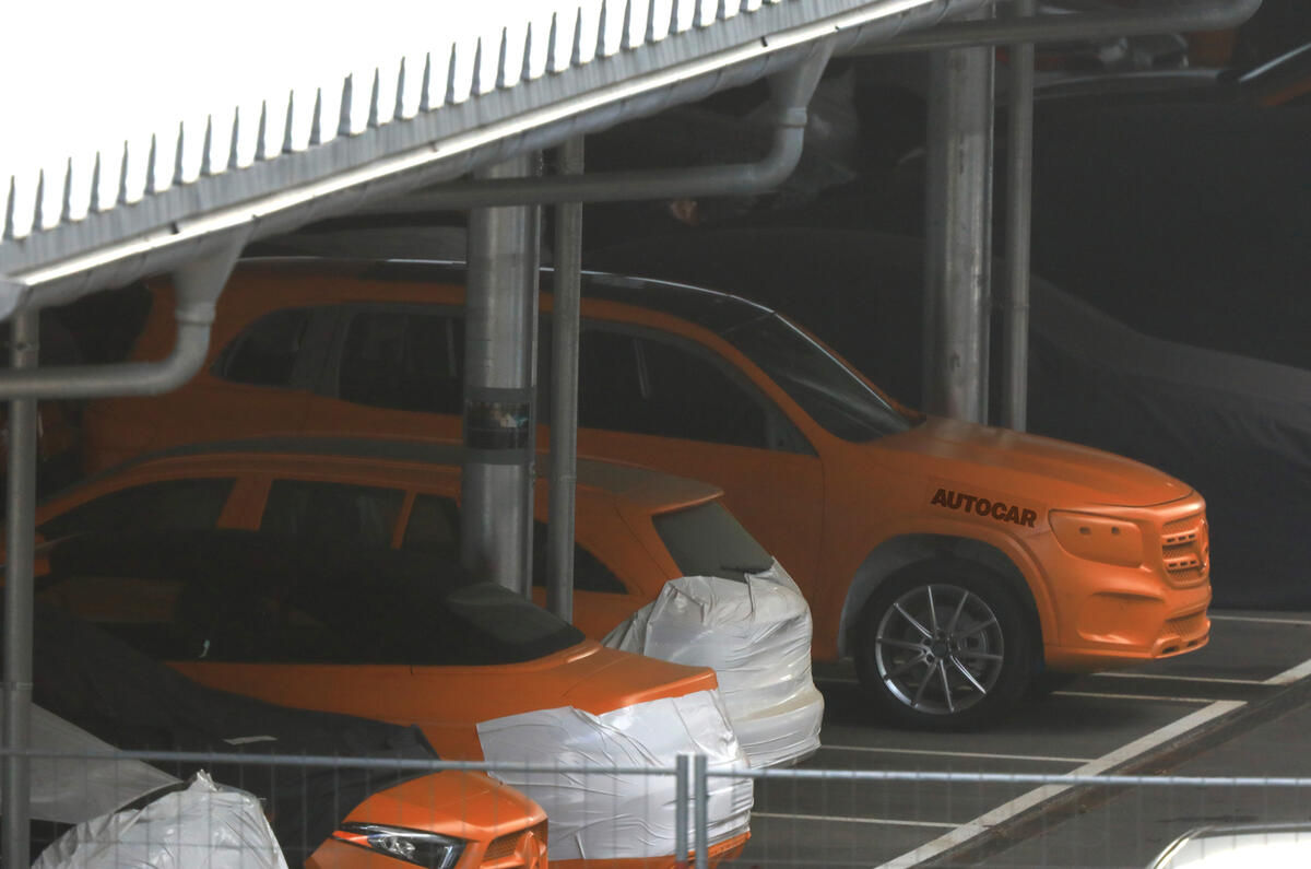 2019 Mercedes GLB: 'road-biased' G-Class sibling caught under wraps