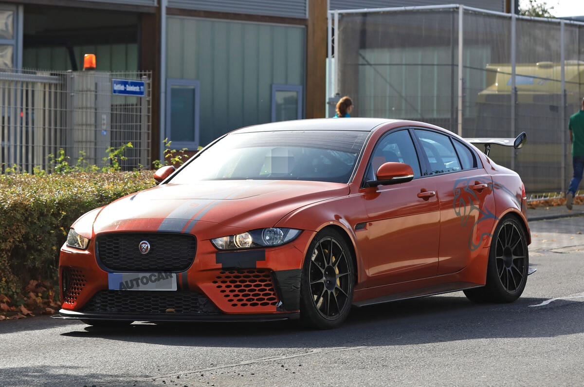 New Jaguar XE SV Project 8 tests at the Nürburgring