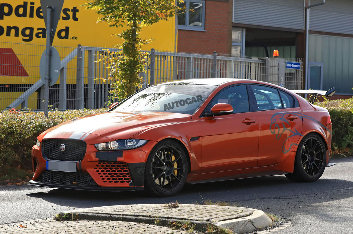 New Jaguar XE SV Project 8 tests at the Nürburgring