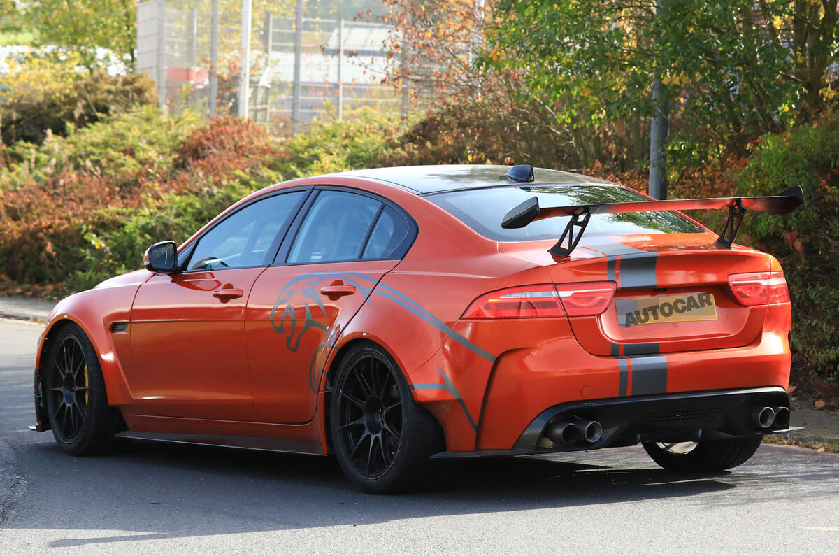 New Jaguar XE SV Project 8 tests at the Nürburgring