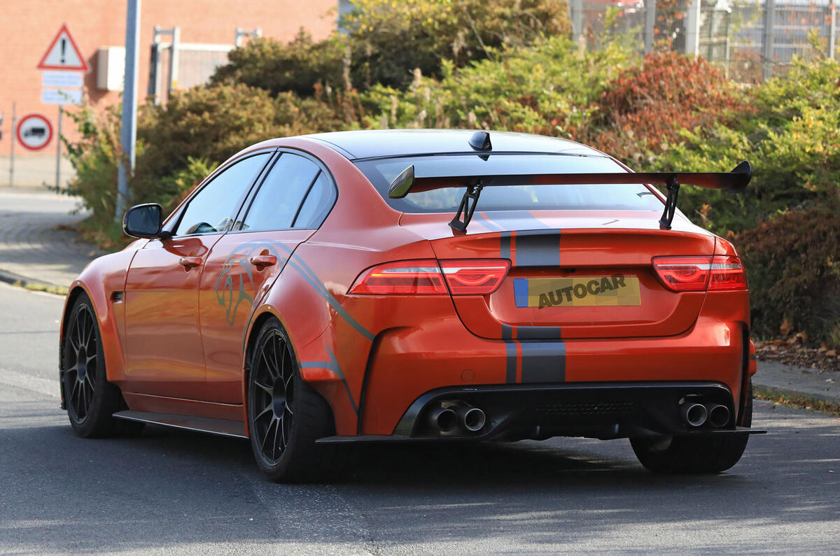 New Jaguar XE SV Project 8 tests at the Nürburgring