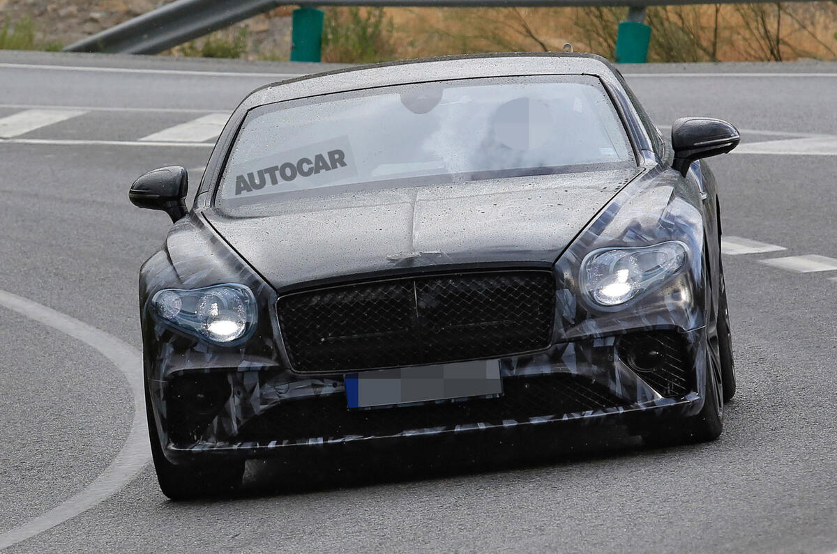 2018 Bentley Continental GT seen almost undisguised