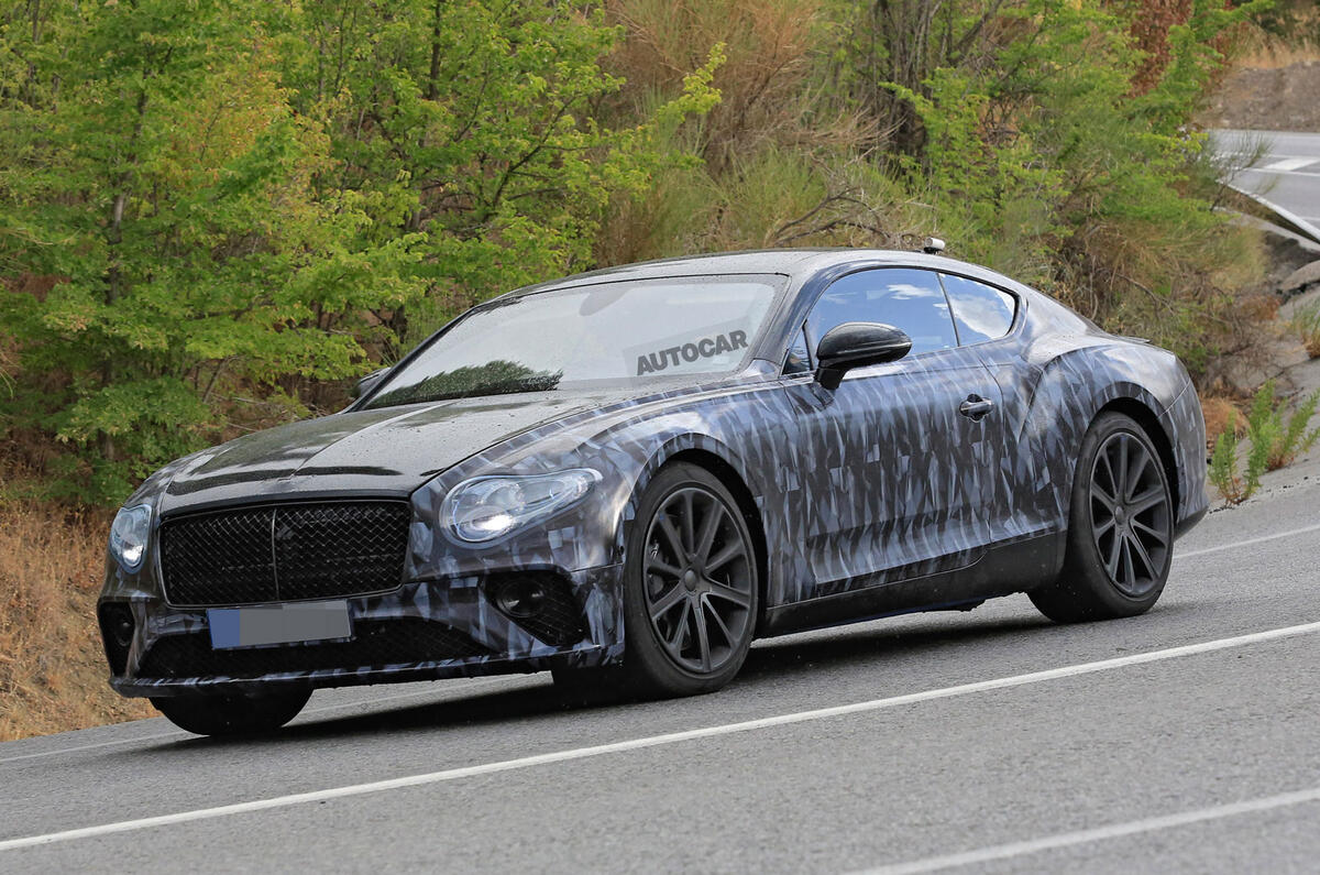 2018 Bentley Continental GT seen almost undisguised