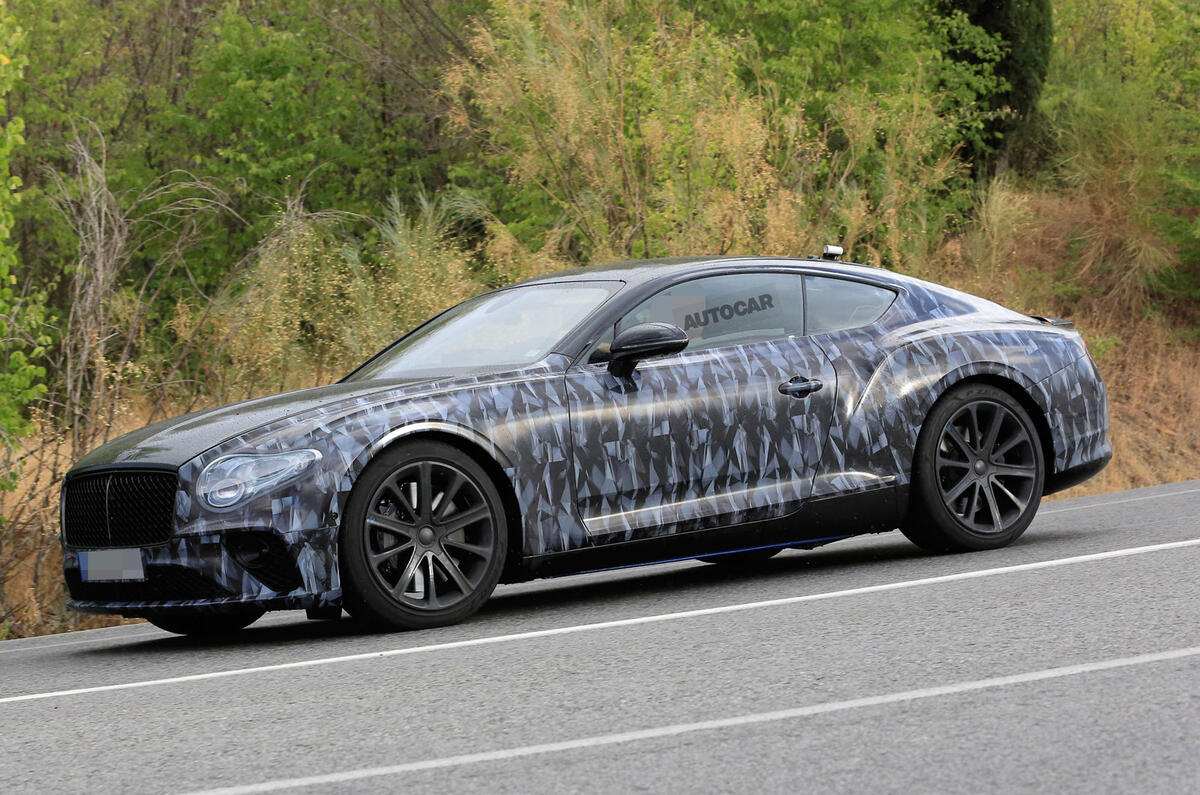 2018 Bentley Continental GT seen almost undisguised