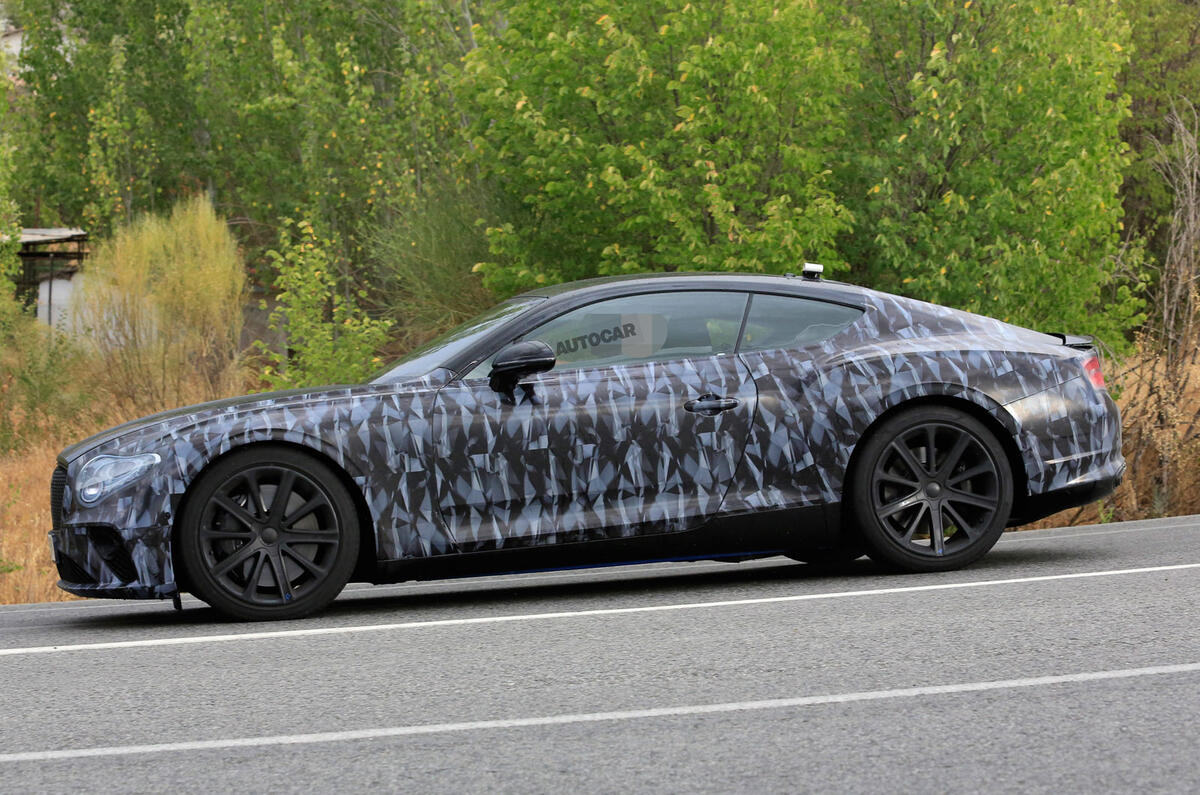 2018 Bentley Continental GT seen almost undisguised