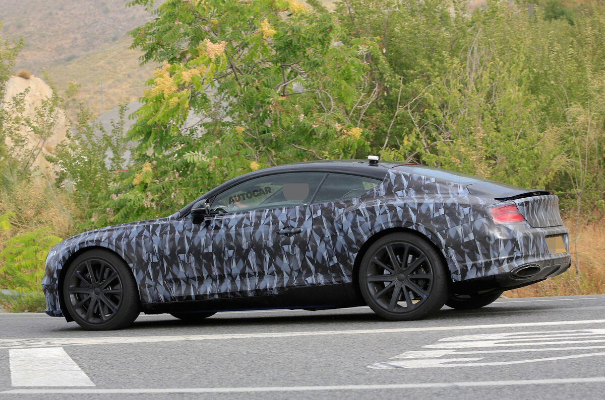 2018 Bentley Continental GT seen almost undisguised