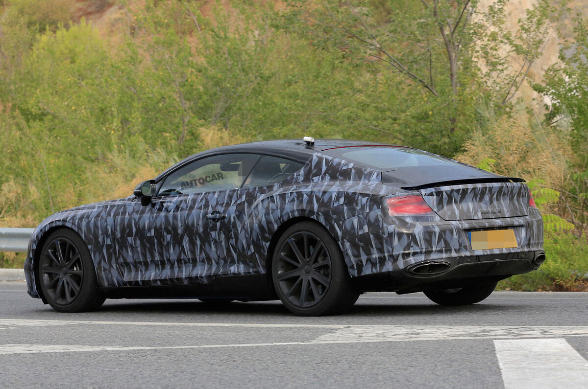 2018 Bentley Continental GT seen almost undisguised