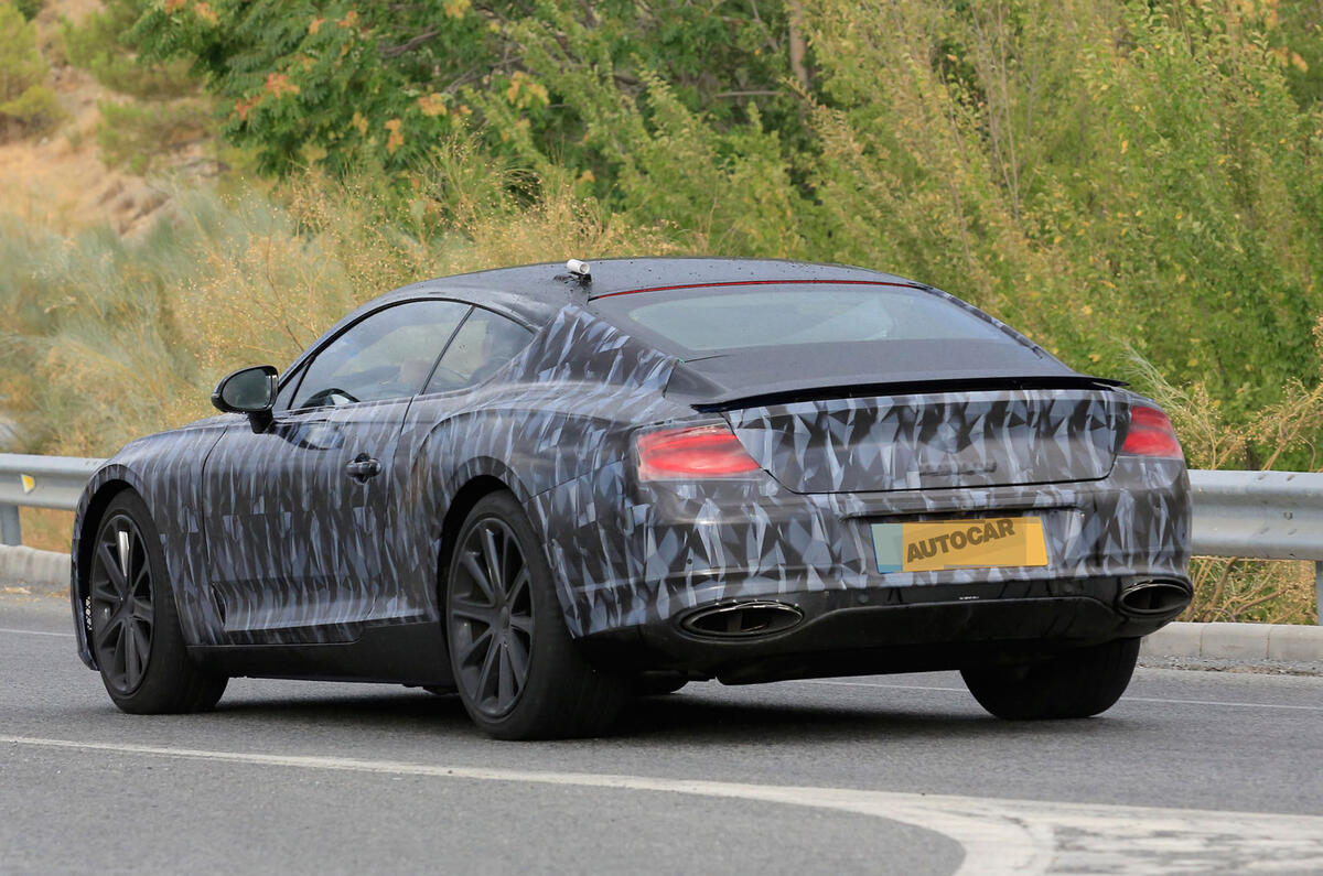2018 Bentley Continental GT seen almost undisguised