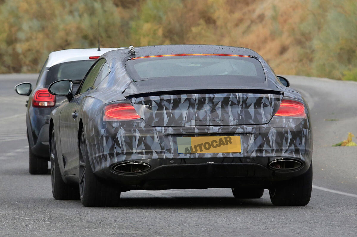 2018 Bentley Continental GT seen almost undisguised