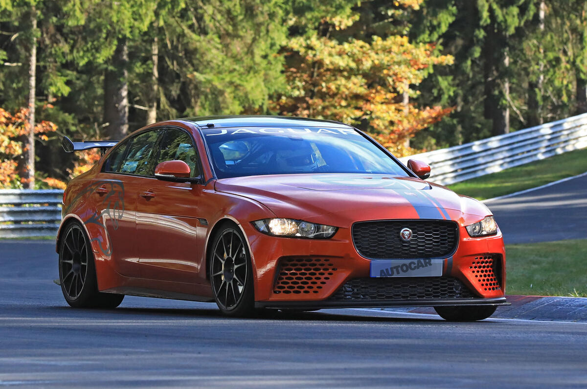 New Jaguar XE SV Project 8 tests at the Nürburgring