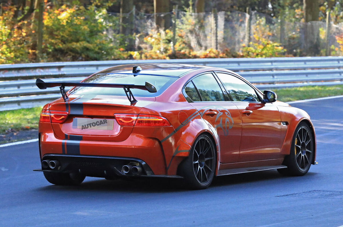 New Jaguar XE SV Project 8 tests at the Nürburgring