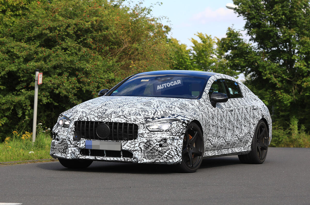 Mercedes-AMG GT four-door - 800bhp hybrid gets active spoiler