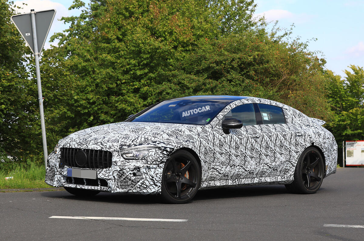 Mercedes-AMG GT four-door - 800bhp hybrid gets active spoiler