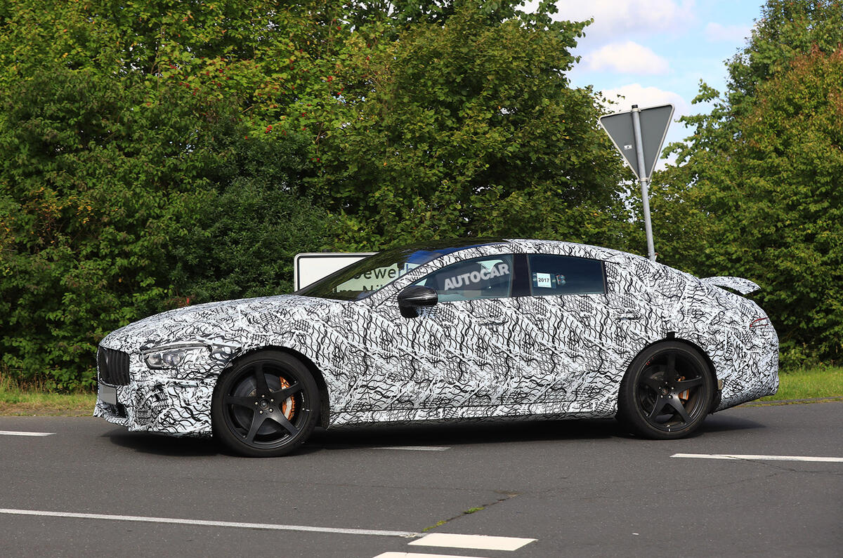 Mercedes-AMG GT four-door - 800bhp hybrid gets active spoiler