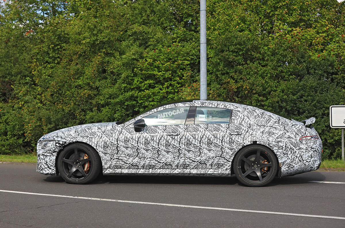 Mercedes-AMG GT four-door - 800bhp hybrid gets active spoiler