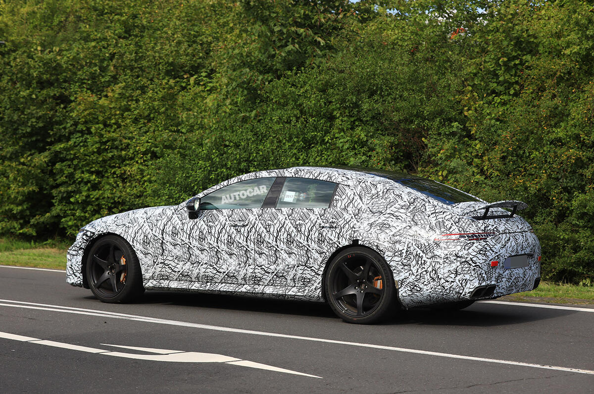 Mercedes-AMG GT four-door - 800bhp hybrid gets active spoiler