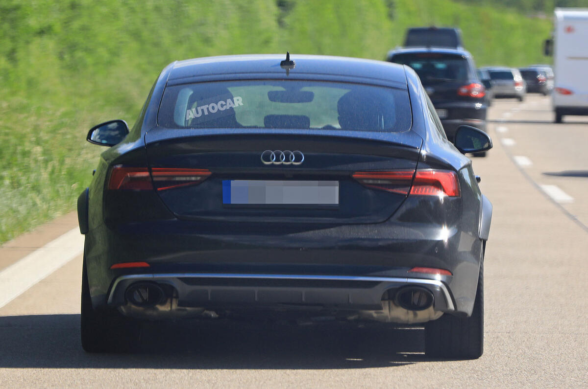 Audi RS5 Sportback testing with 444bhp V6