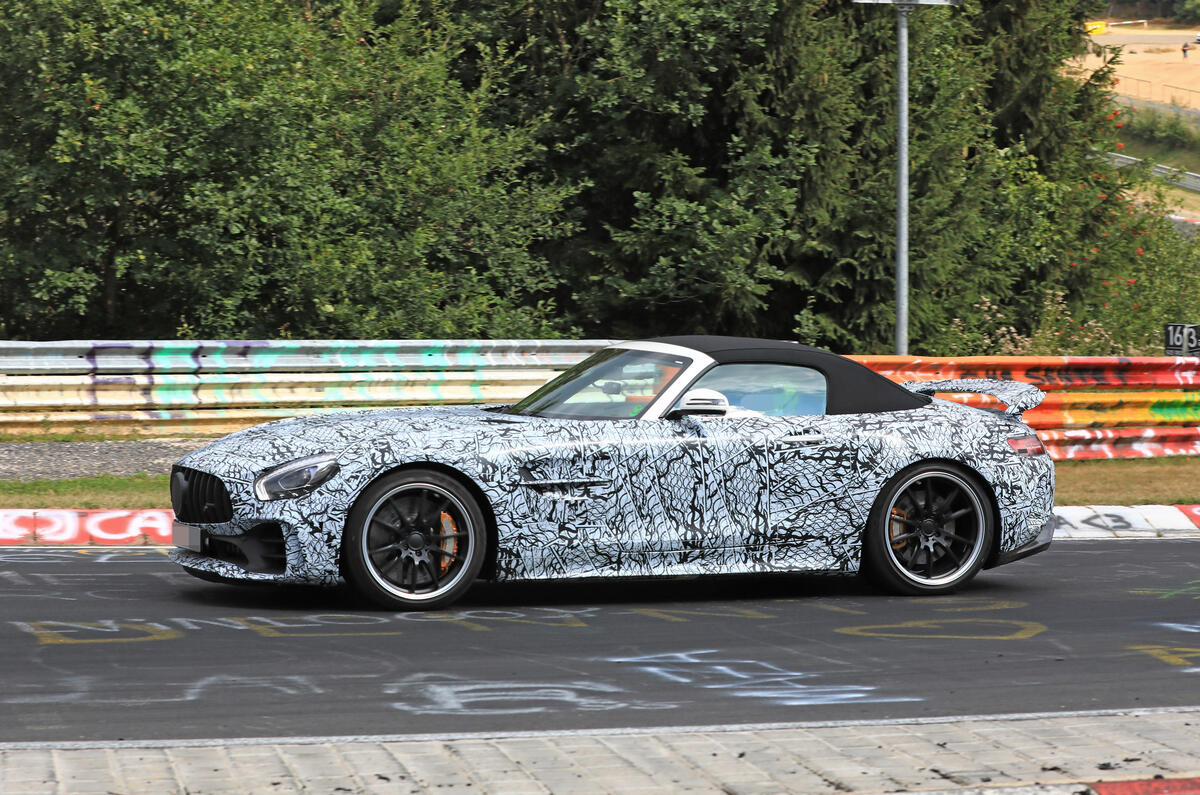 Mercedes-AMG GT R Roadster spies side front
