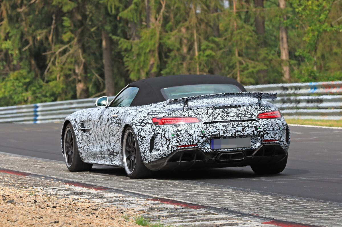 Mercedes-AMG GT R Roadster spies rear